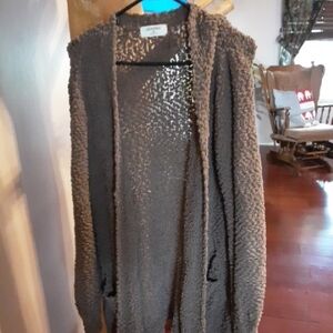 Zenena Popcorn Brown Cardigan